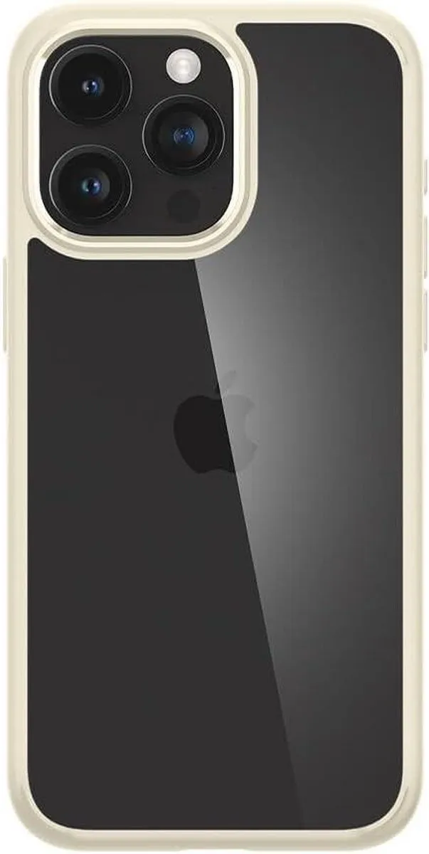 Spigen Crystal Hybrid ACS06448 Hoesje - iPhone 15 Pro Max - Transparant Bruin