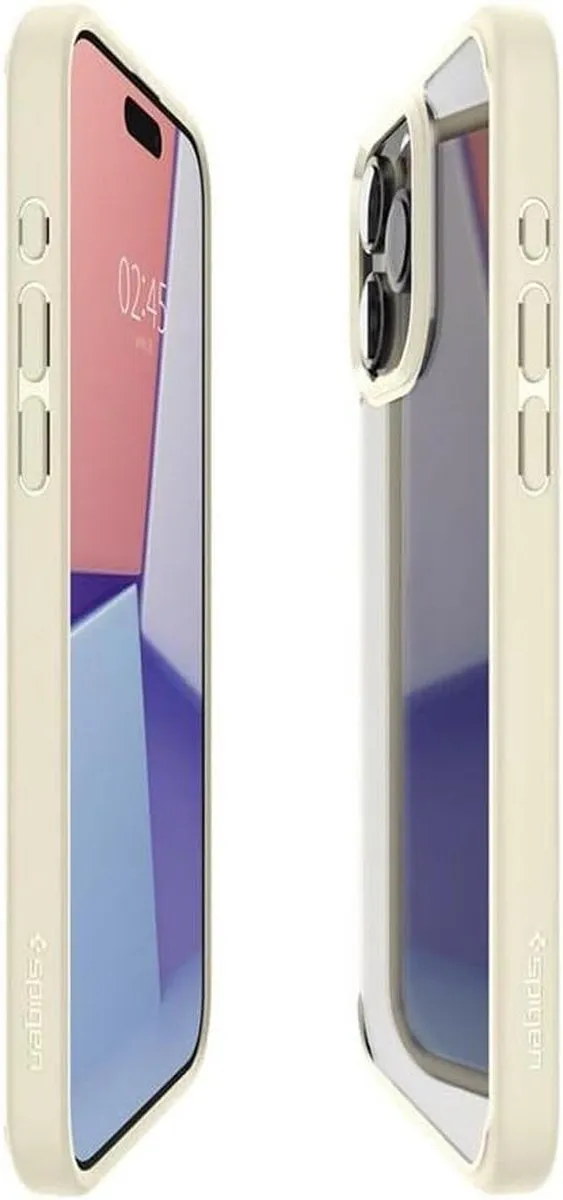 Spigen Crystal Hybrid ACS06448 Hoesje - iPhone 15 Pro Max - Transparant Bruin