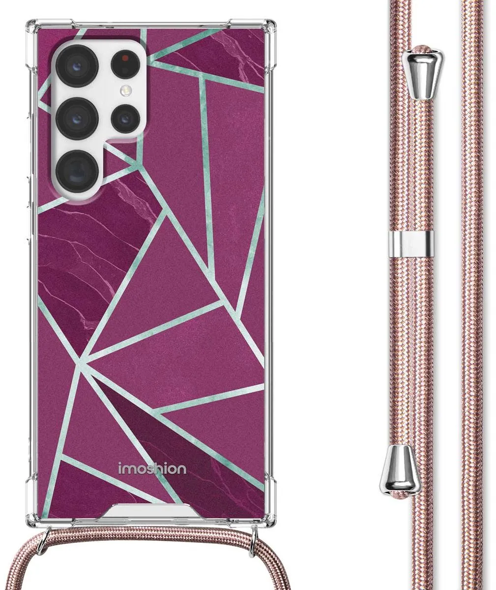 Imoshion Hoesje Samsung Galaxy S22 Ultra Bordeaux Graphic