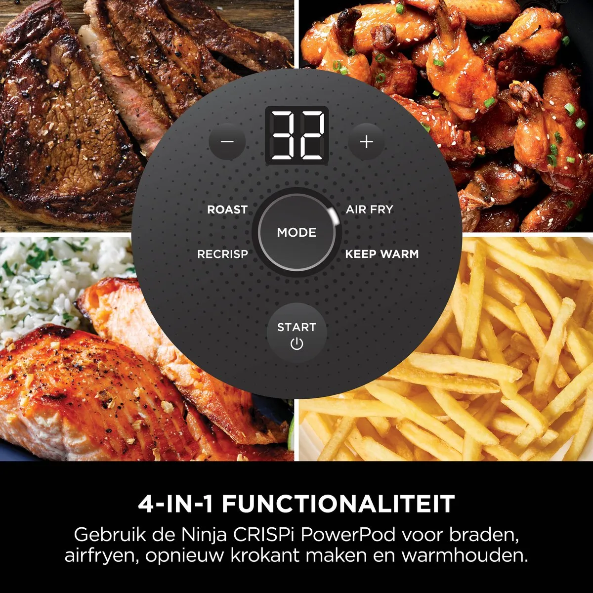 Ninja CRISPi FN101EUGY 4-in-1 Airfryer - 1700W - Blauw