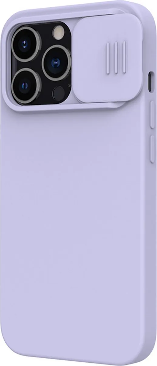 Nillkin CamShield Silicone Hoes iPhone 12 Pro Max - Paars - afbeelding 4 van 5