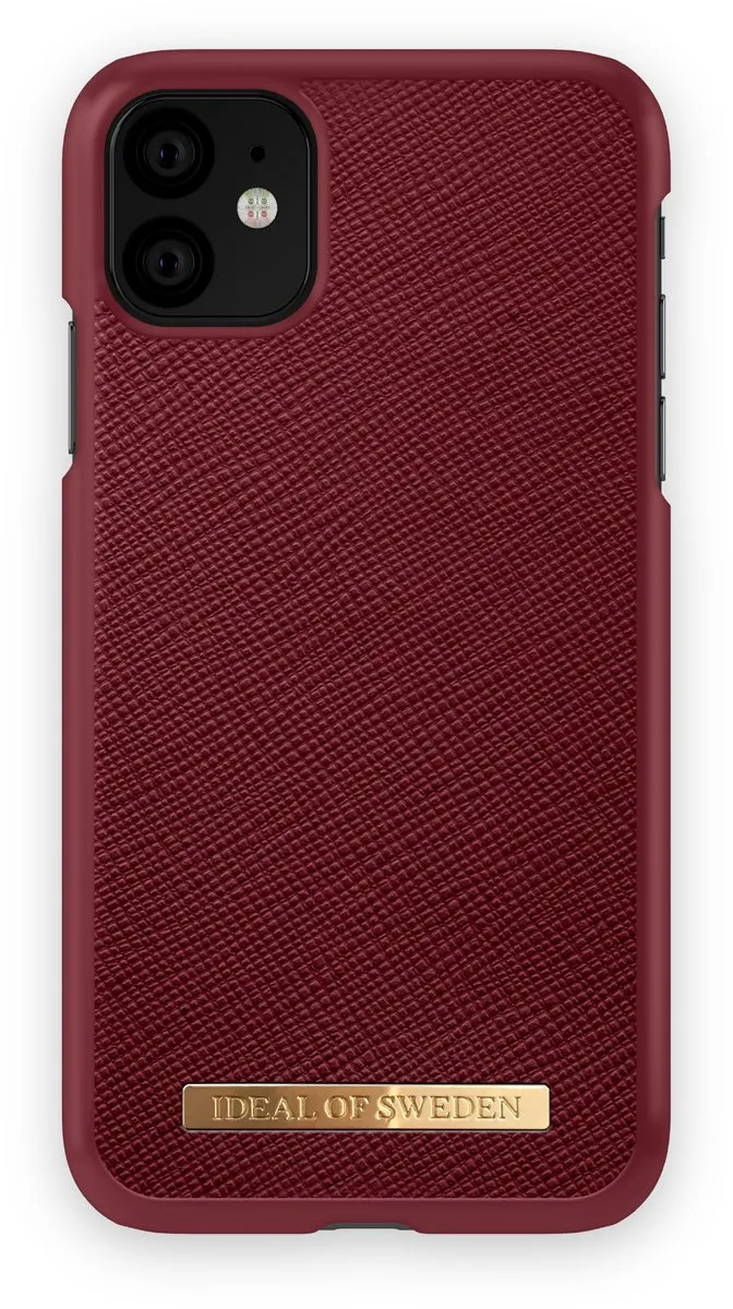iDeal of Sweden iPhone 11 Saffiano Hoesje - Rood