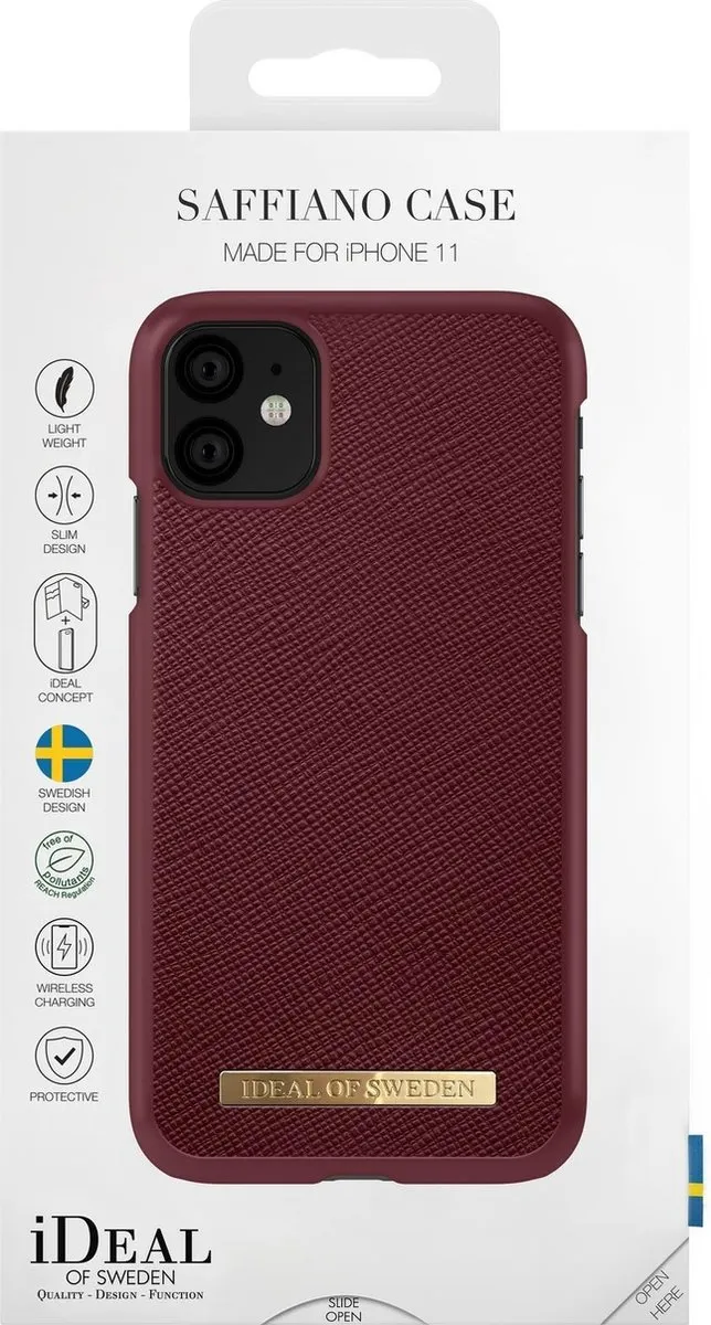 iDeal of Sweden iPhone 11 Saffiano Hoesje - Rood