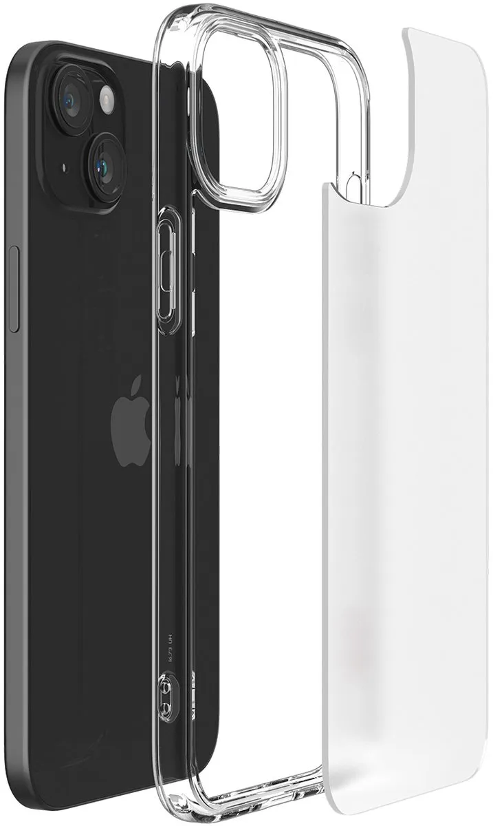 Spigen Ultra Hybrid ACS06655 Hoesje - iPhone 15 Plus - Transparant