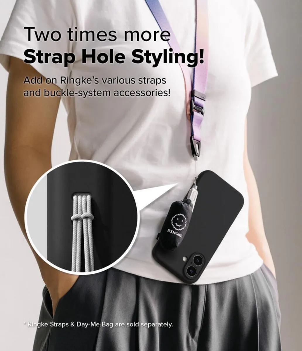 Ringke Silicone MagSafe Hoesje iPhone 16 - Zwart