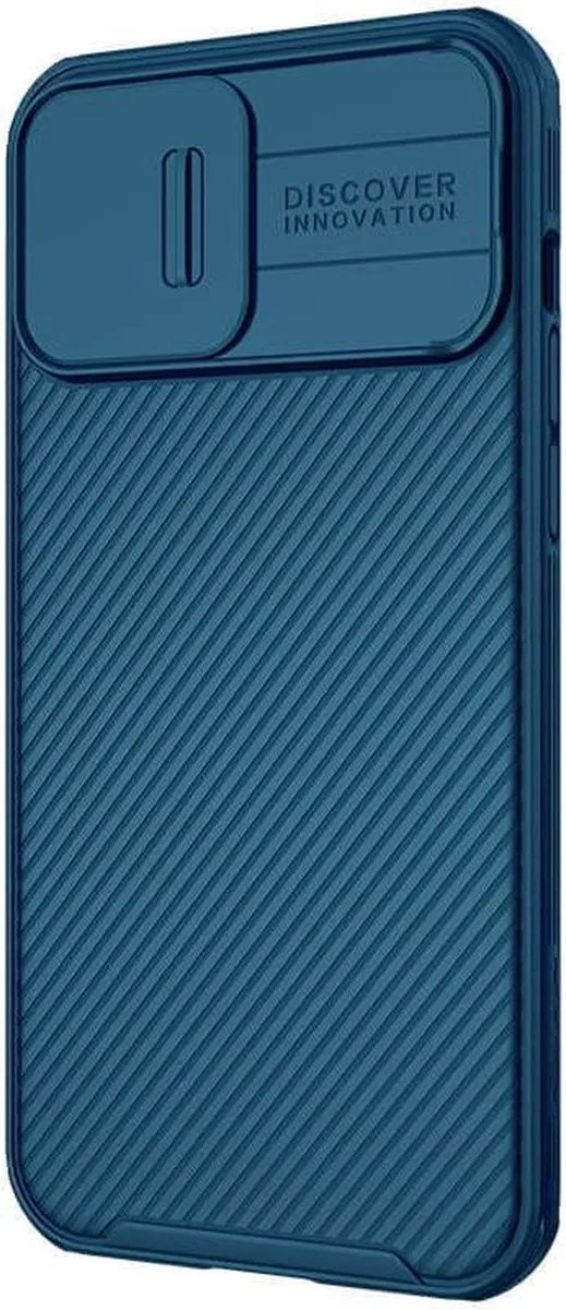 Nillkin CamShield iPhone 13 Pro Max Hoesje - Blauw - afbeelding 2 van 5