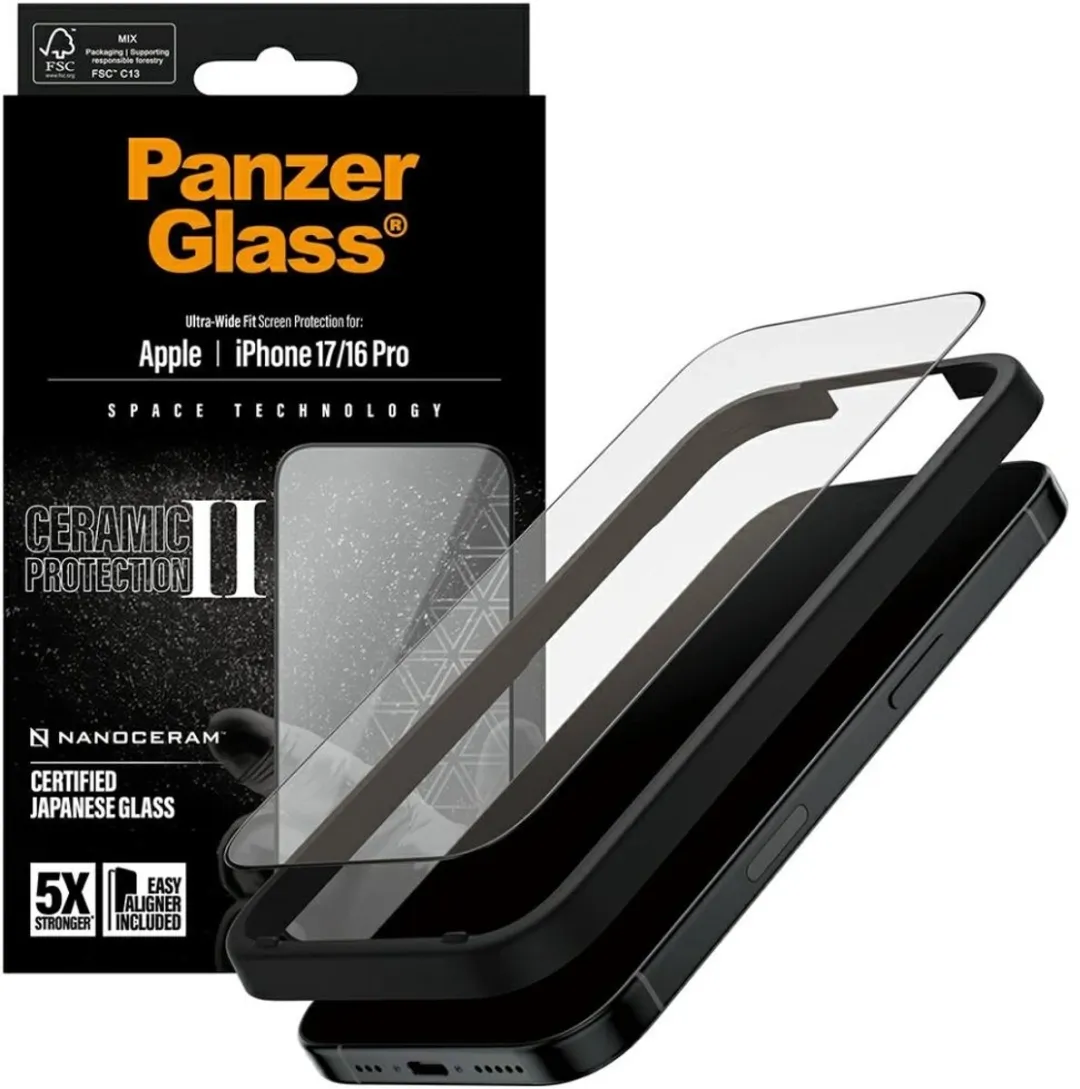 PanzerGlass Ultra Wide Fit iPhone 16 Pro Schermbeschermer - Case Friendly - afbeelding 6 van 6