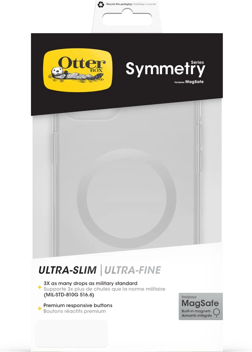 OtterBox Symmetry 77-93053 Hoesje - iPhone 15 Plus - Transparant