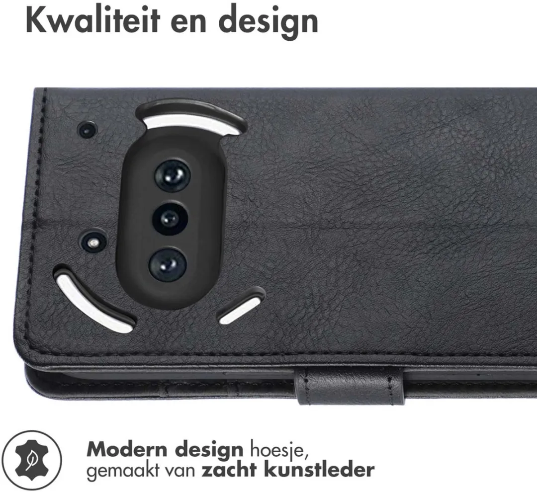 Imoshion Hoesje Nothing Phone (3a) - 3 Pasjes - Zwart - afbeelding 2 van 6