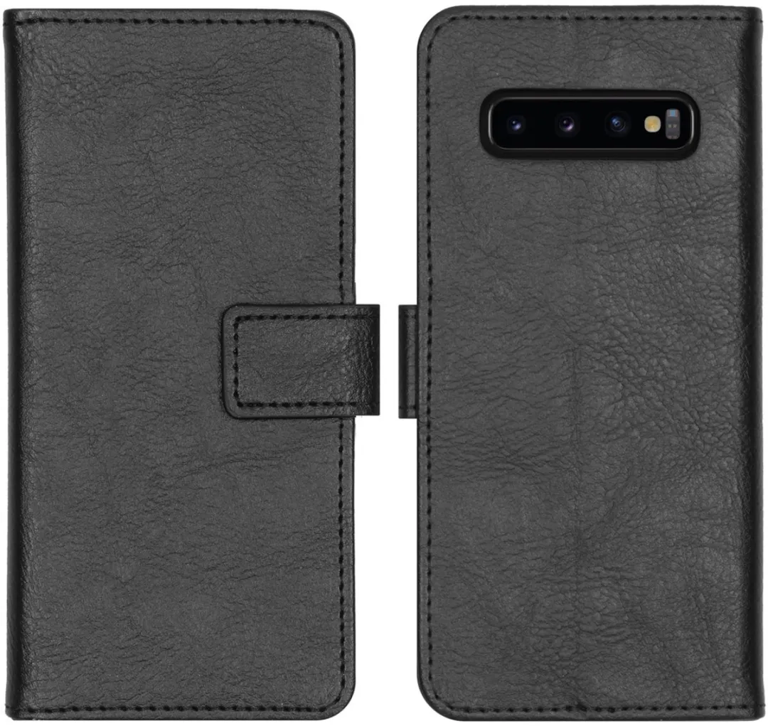 imosHion Hoesje Samsung Galaxy S10 - 3 Pasjes - Zwart