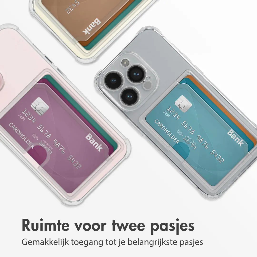 Imoshion Hoesje iPhone 14 Pro - 2 Pasjes - Transparant