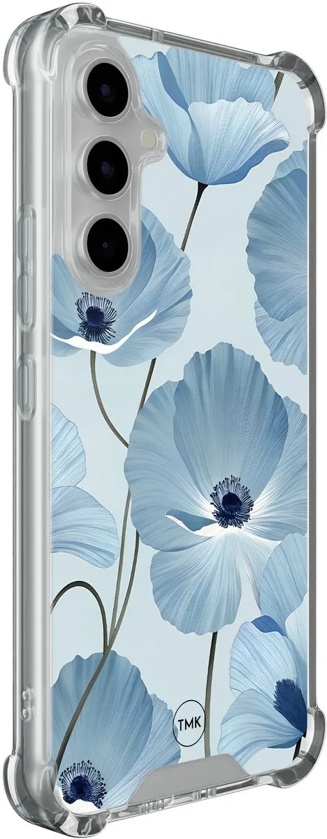 Casevibes Shockproof Hoesje Samsung Galaxy A54 S/A54/S/024 - Blauw Bloemenveld