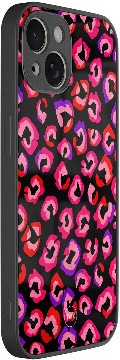 Casevibes iPhone 13 Hoesje - Luipaard Neon - TPU Luxe