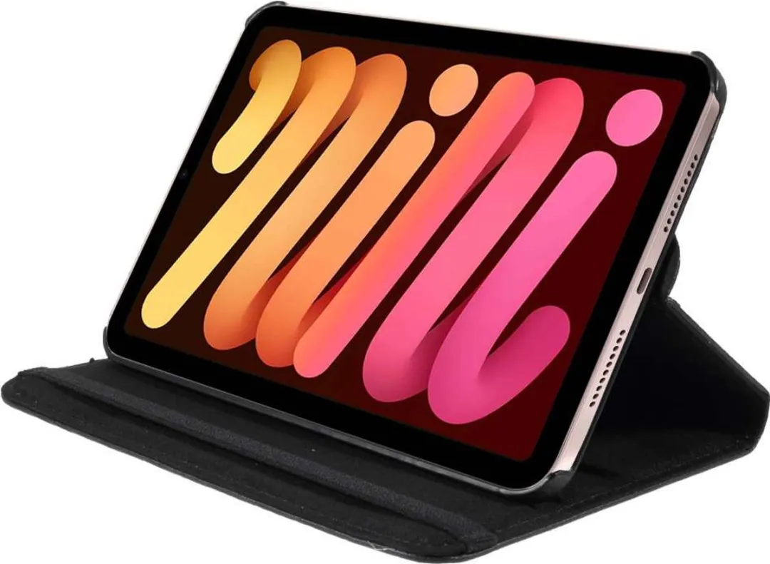 Just in Case Rotating 360 Case iPad mini 6/7 - Zwart