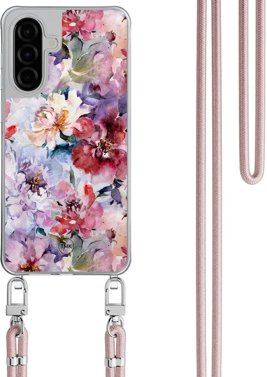 Casevibes Samsung A57 Bloemen Acryl Hoesje