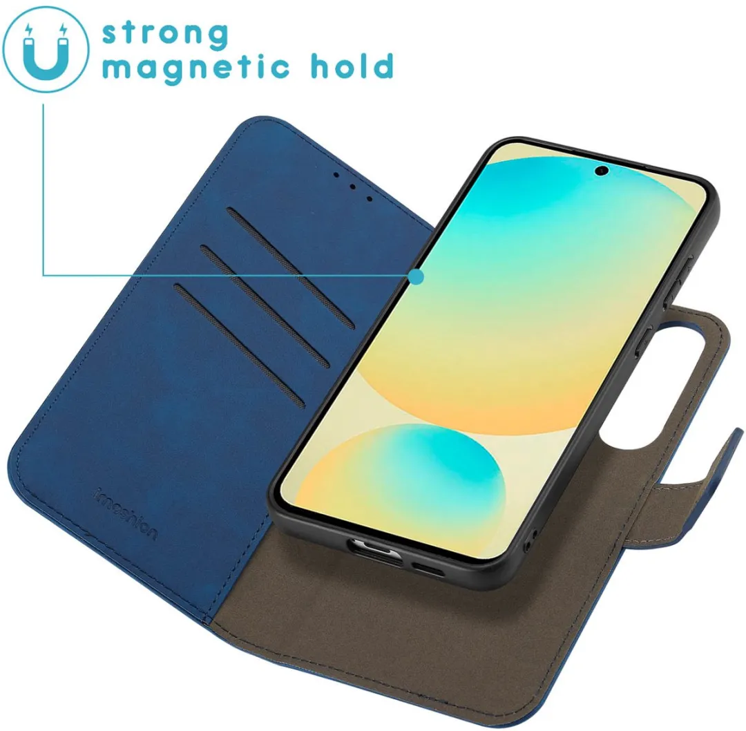 Imoshion Bookcase Hoesje Samsung Galaxy S24 FE - Blauw