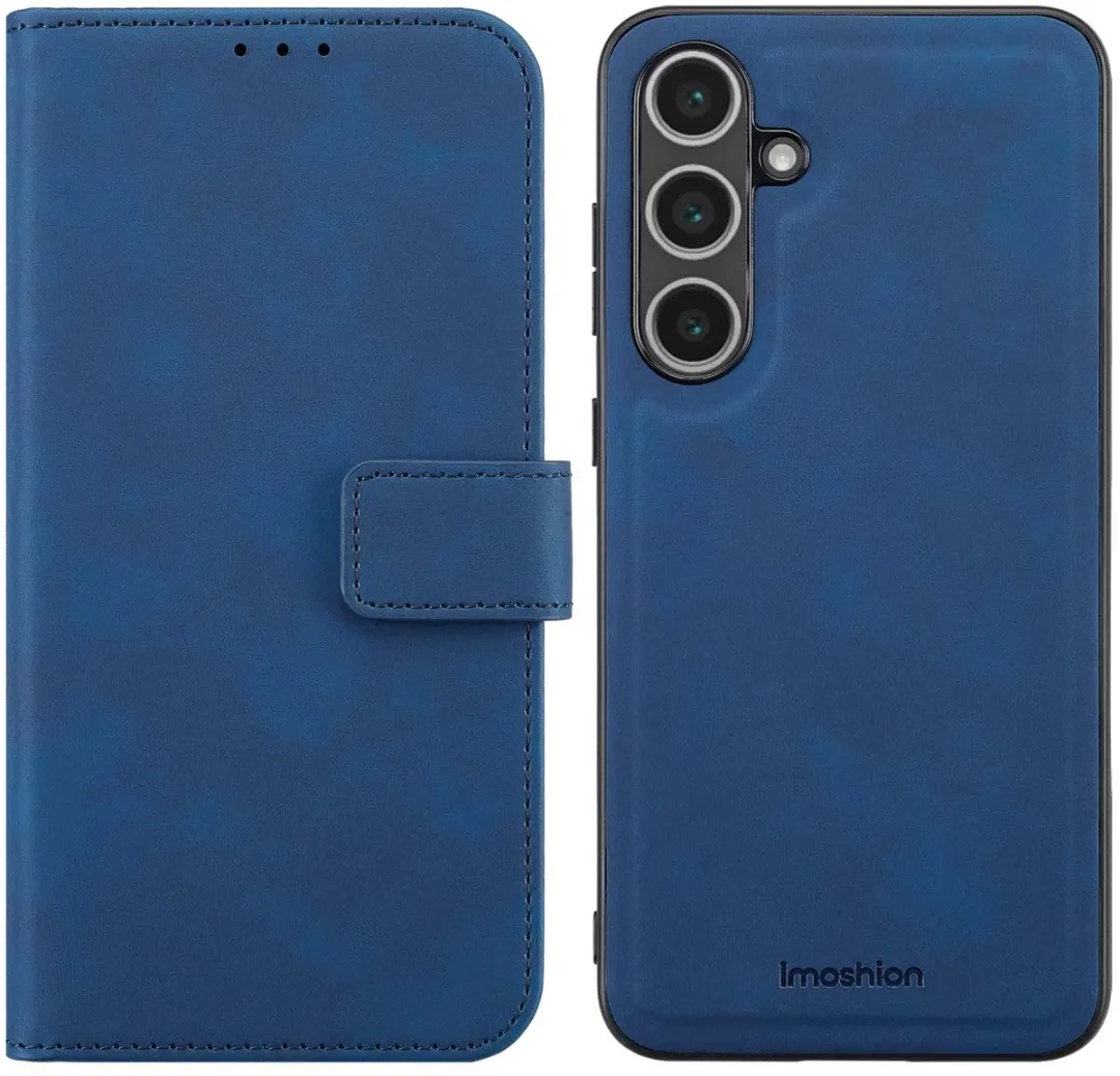 Imoshion Bookcase Hoesje Samsung Galaxy S24 FE - Blauw