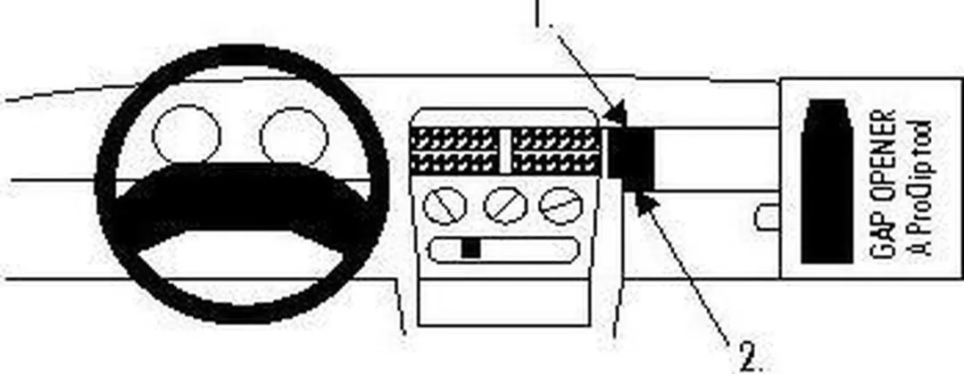 Brodit ProClip Opel Tigra/Corsa 1993-2000 Houder - 852022 - afbeelding 2 van 2
