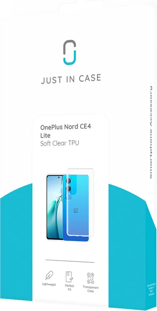 Just in Case Cazy Hoesje OnePlus Nord CE4 Lite - Siliconen - Transparant