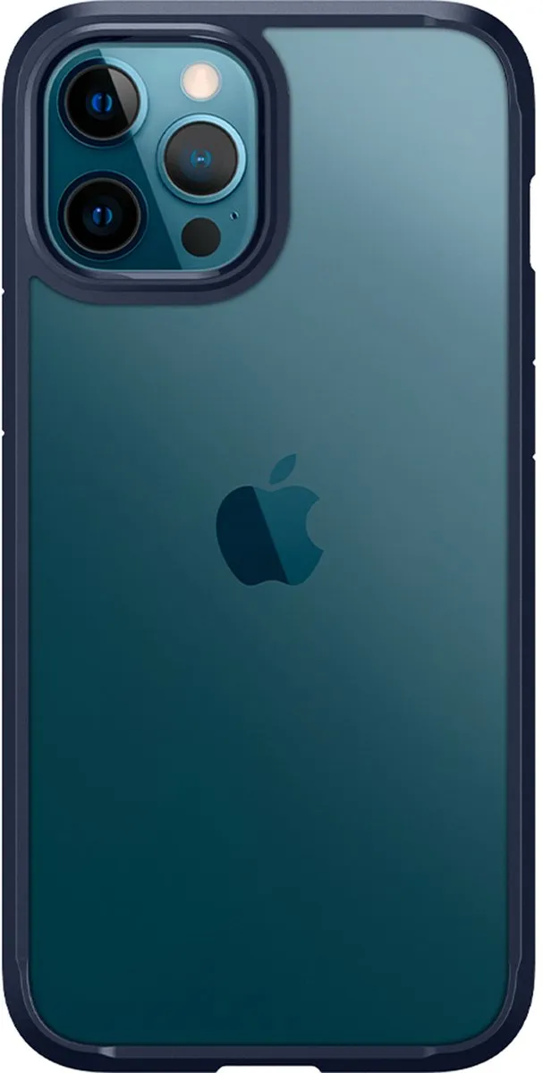Spigen Ultra Hybrid TPU Hoesje iPhone 12 Pro Max ACS02248 - Blauw