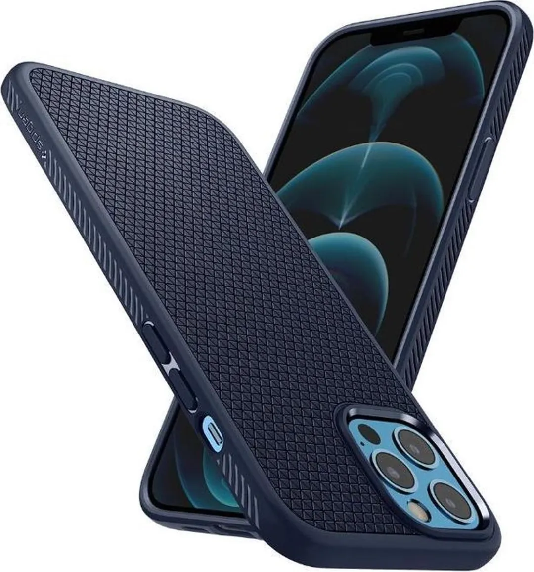 Spigen Ultra Hybrid TPU Hoesje iPhone 12 Pro Max ACS02248 - Blauw