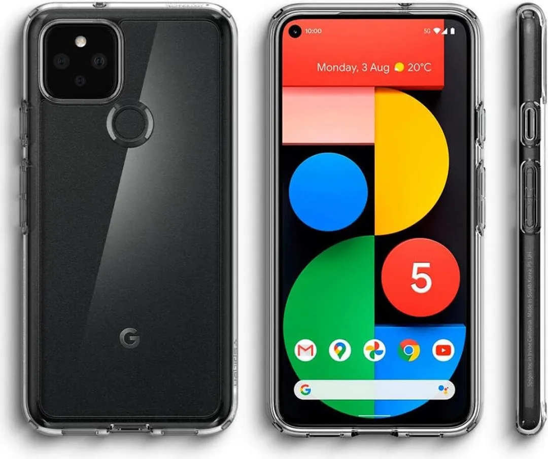 Spigen Crystal Hybrid ACS01910 Hoesje - Google Pixel 5 - Transparant