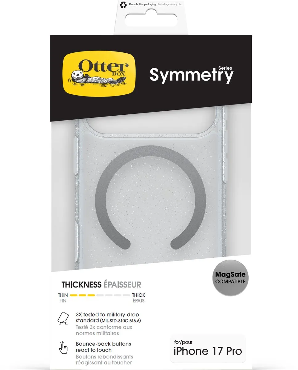 OtterBox Symmetry Clear MagSafe 77-98838 - iPhone 17 Pro - Sterrenstof