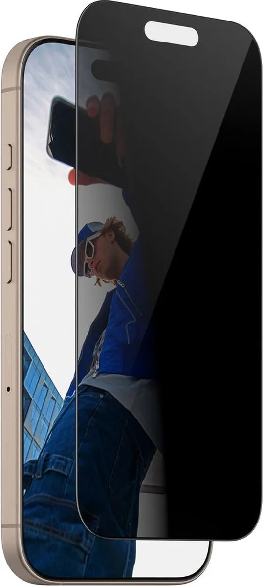 PanzerGlass iPhone 16 Pro Privacy Screenprotector - Zwart