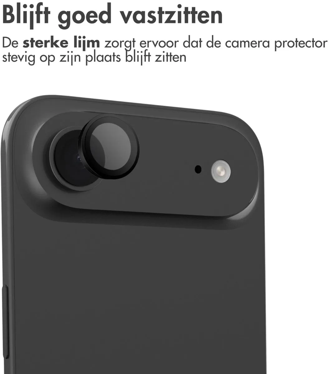 imoshion Camera Lens Protector Apple iPhone 17 Air - 2 Stuks - Zwart