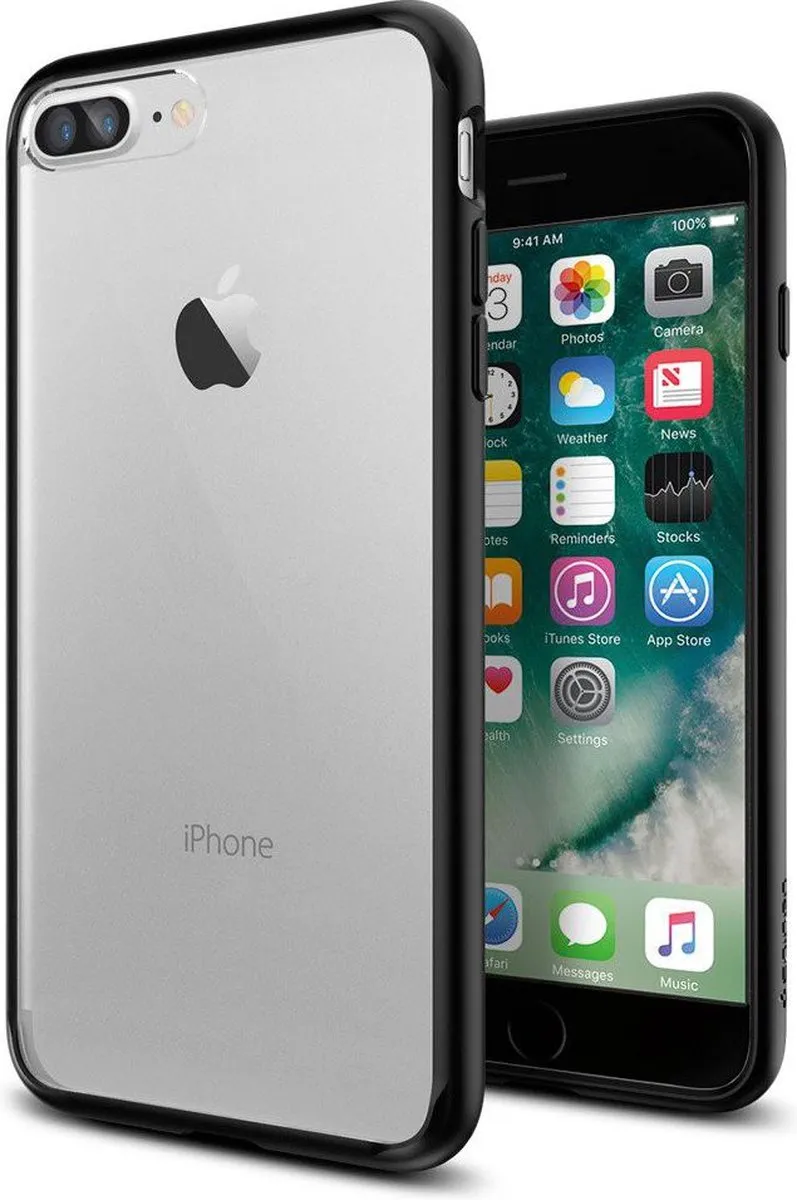 Spigen Ultra Hybrid Hoes iPhone 7/8 Plus - Zwart