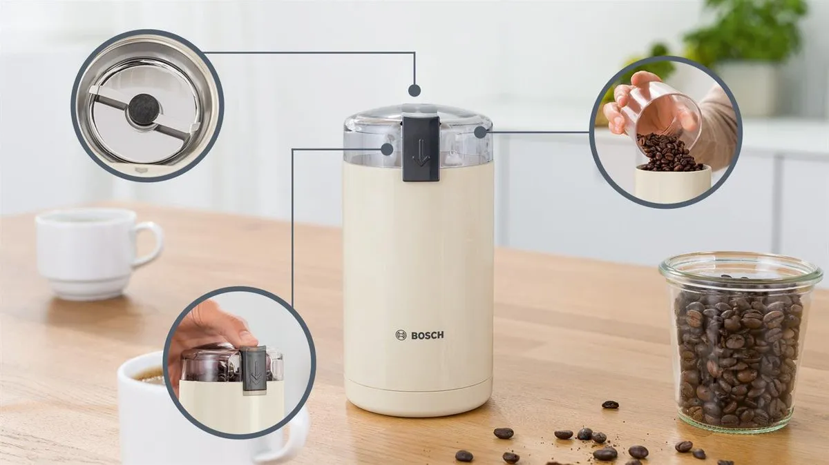 Bosch TSM6A017C Koffiemolen - 180W - 75ml - Crème