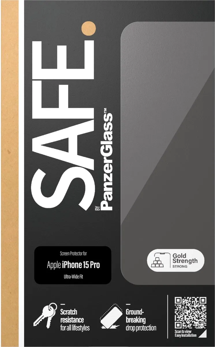 PanzerGlass SAFE95535 Screenprotector iPhone 15 Pro - Case Friendly