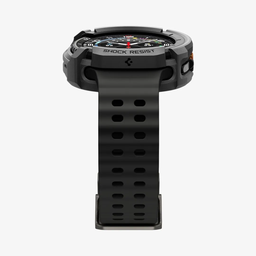 Spigen Rugged Armor Hoesje Samsung Galaxy Watch 8 Classic 46mm - Zwart
