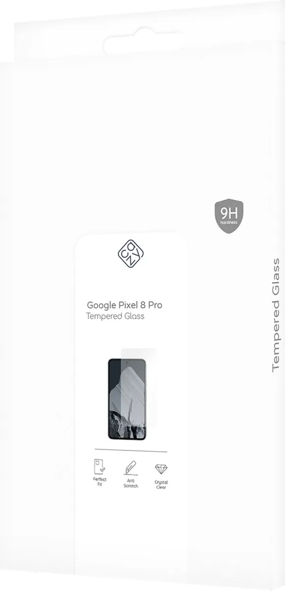 Just in Case Cazy Screenprotector Google Pixel 8 Pro - Transparant - afbeelding 3 van 6