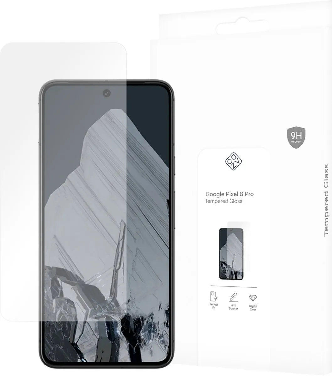 Just in Case Cazy Screenprotector Google Pixel 8 Pro - Transparant