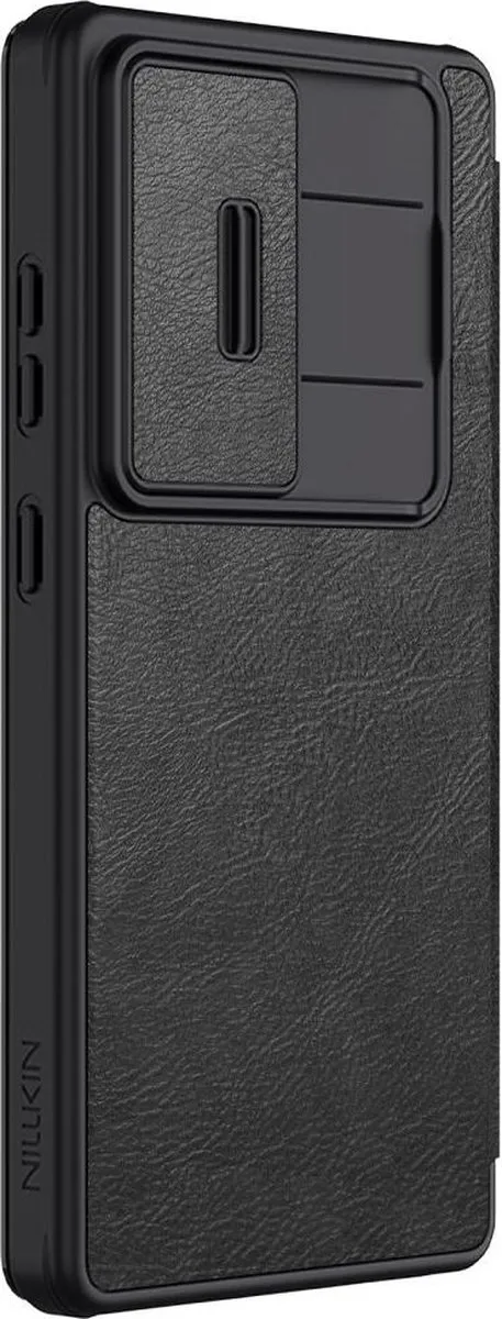 Nillkin Qin Pro Hoesje Samsung Galaxy S25 Ultra - 2 Pasjes - Zwart - afbeelding 6 van 6