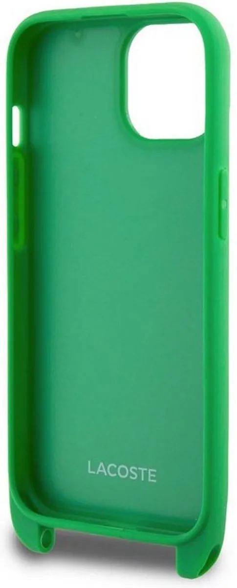 Lacoste Petit Pique Crossbody Back Case - iPhone 15 - Groen