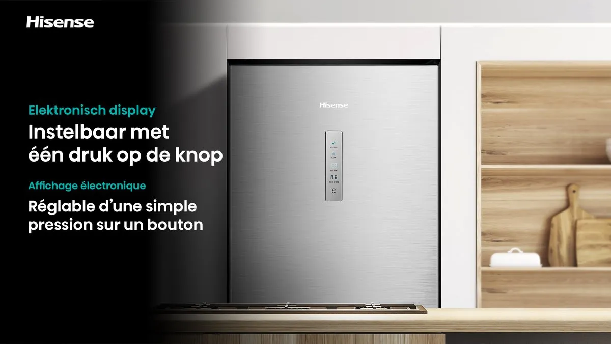 Hisense RB390N4BWC Koelvriescombinatie 304L - No Frost - Wit - afbeelding 6 van 6