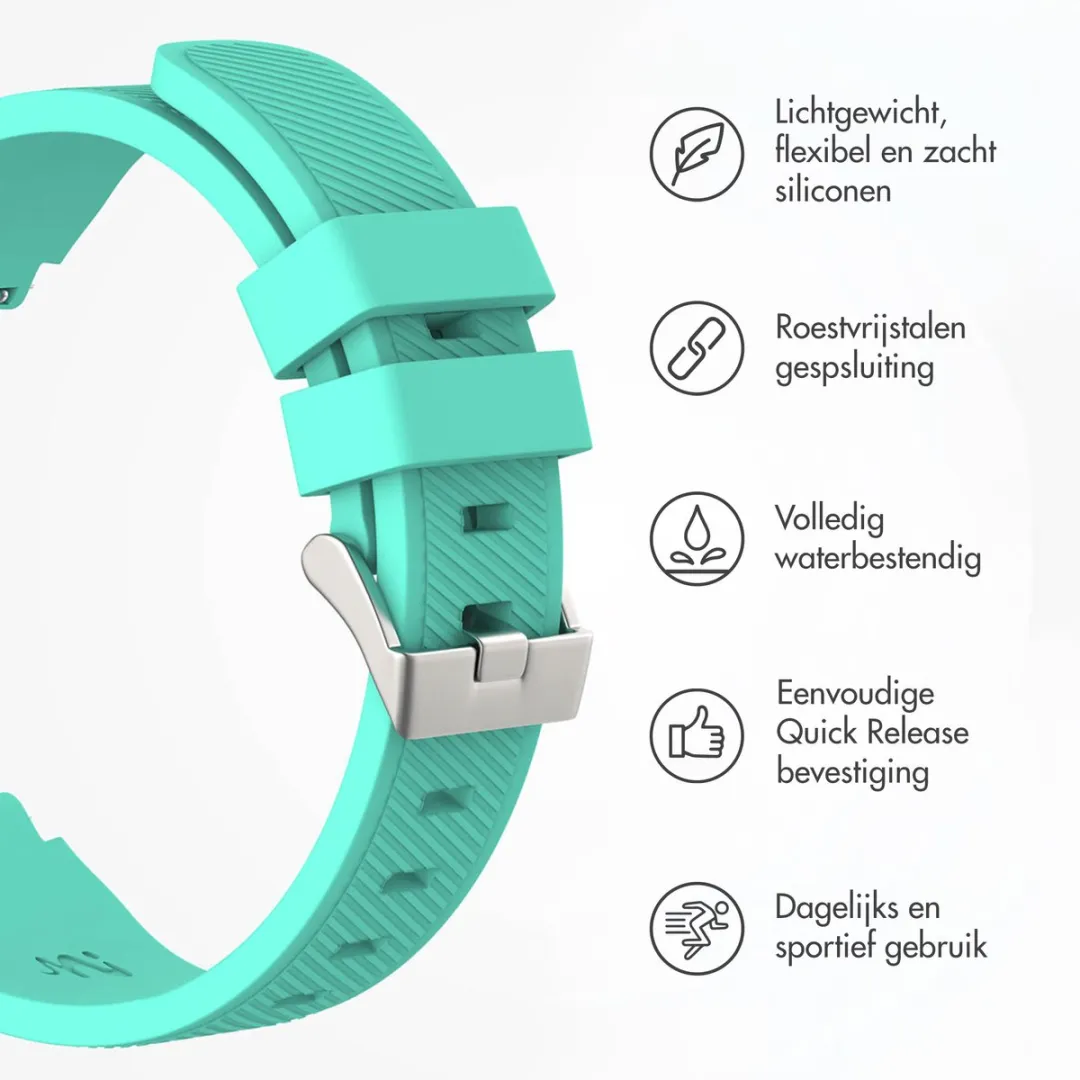 Imoshion Siliconen Smartwatchband 22mm - Mintgroen