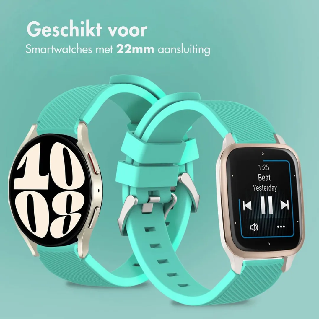 Imoshion Siliconen Smartwatchband 22mm - Mintgroen
