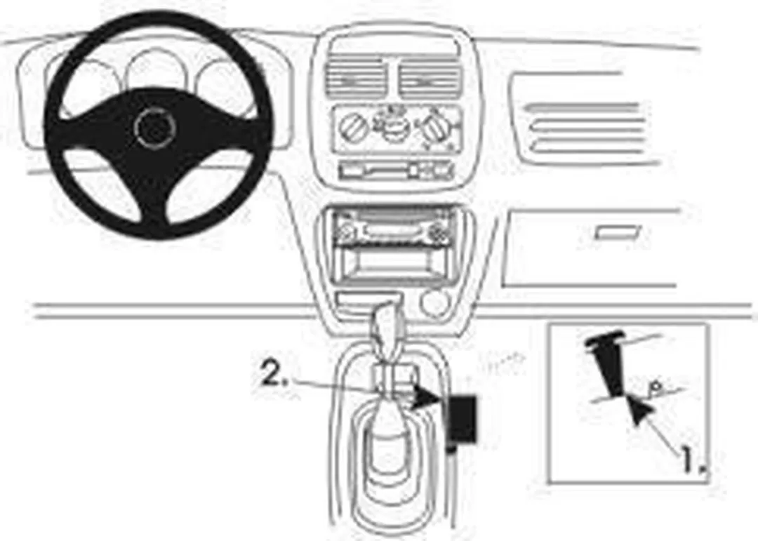 Brodit ProClip 832929 Console Mount - Suzuki Ignis 2001-2003 - Zilver