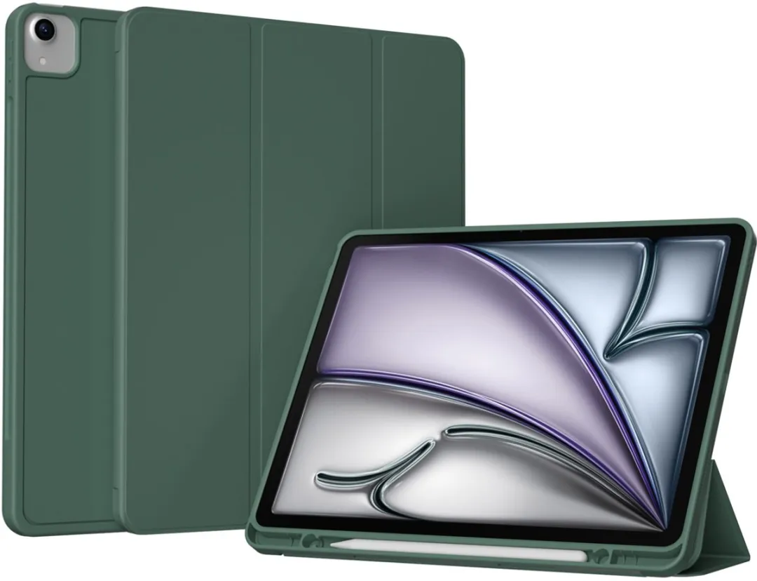 Accezz Tablethoes SH00080147 - Apple iPad Air 13 - Donkergroen
