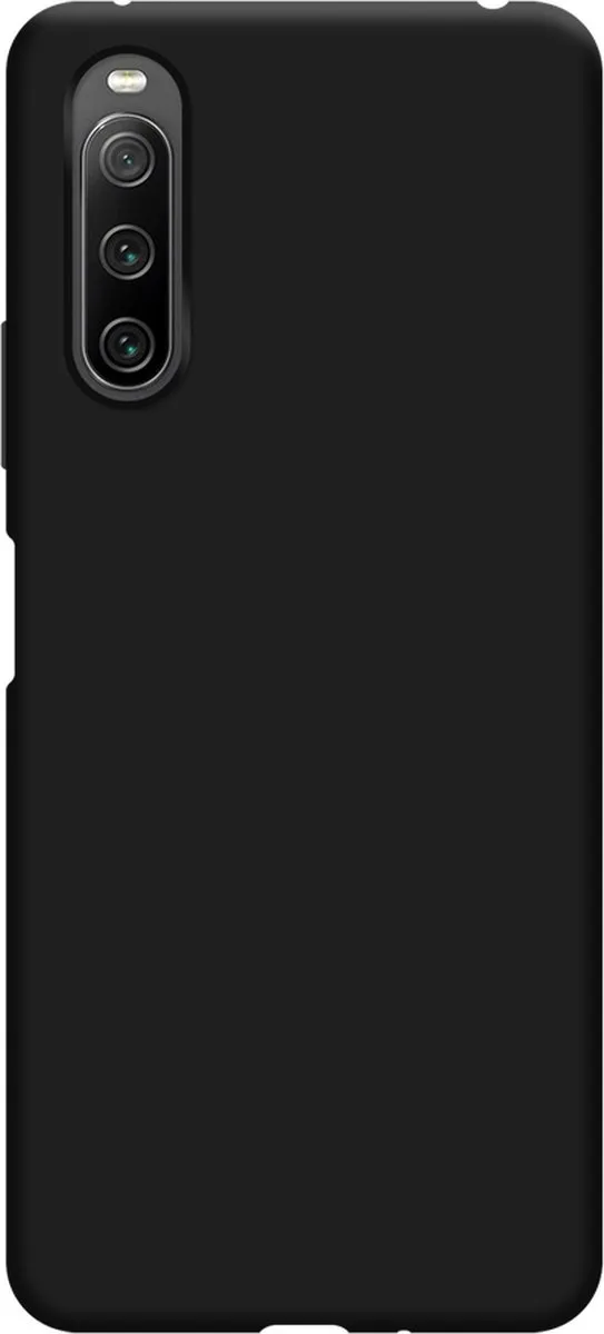 Just in Case Cazy Hoesje Sony Xperia 10 IV - Siliconen - Zwart