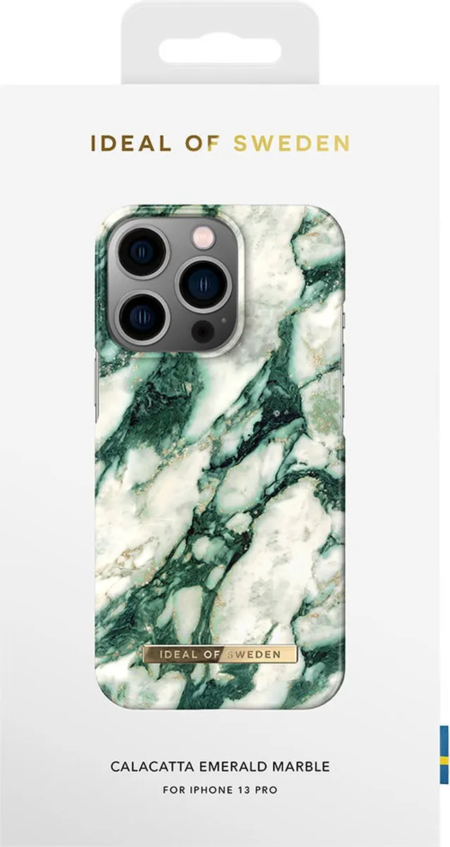 iDeal of Sweden iPhone 13 Pro Hoesje - Calacatta Emerald Marble - afbeelding 5 van 6