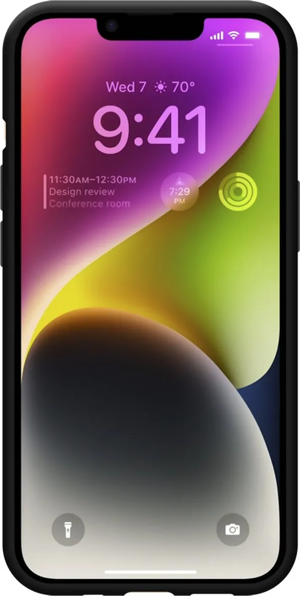 Just in Case Cazy iPhone 14 Hoesje met Koord - Zwart