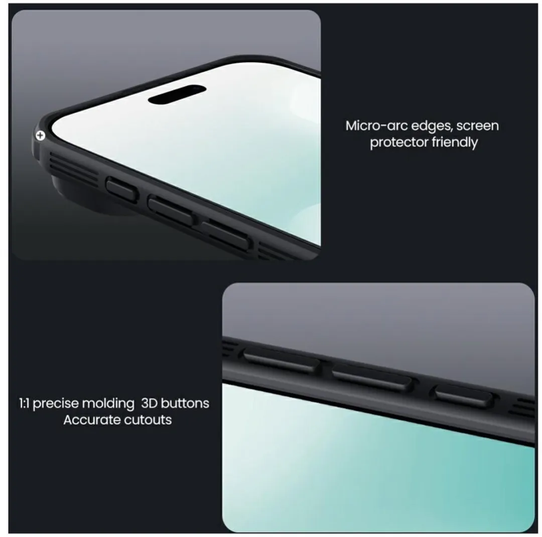 Nillkin CamShield Magnetic Hoesje iPhone Air - Transparant Zwart - afbeelding 6 van 6