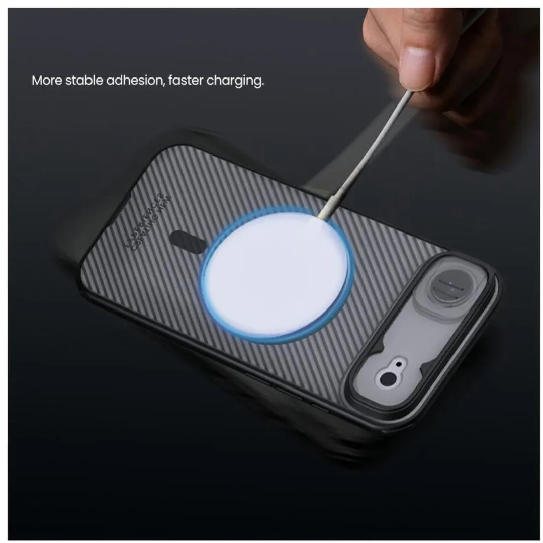 Nillkin CamShield Magnetic Hoesje iPhone Air - Transparant Zwart