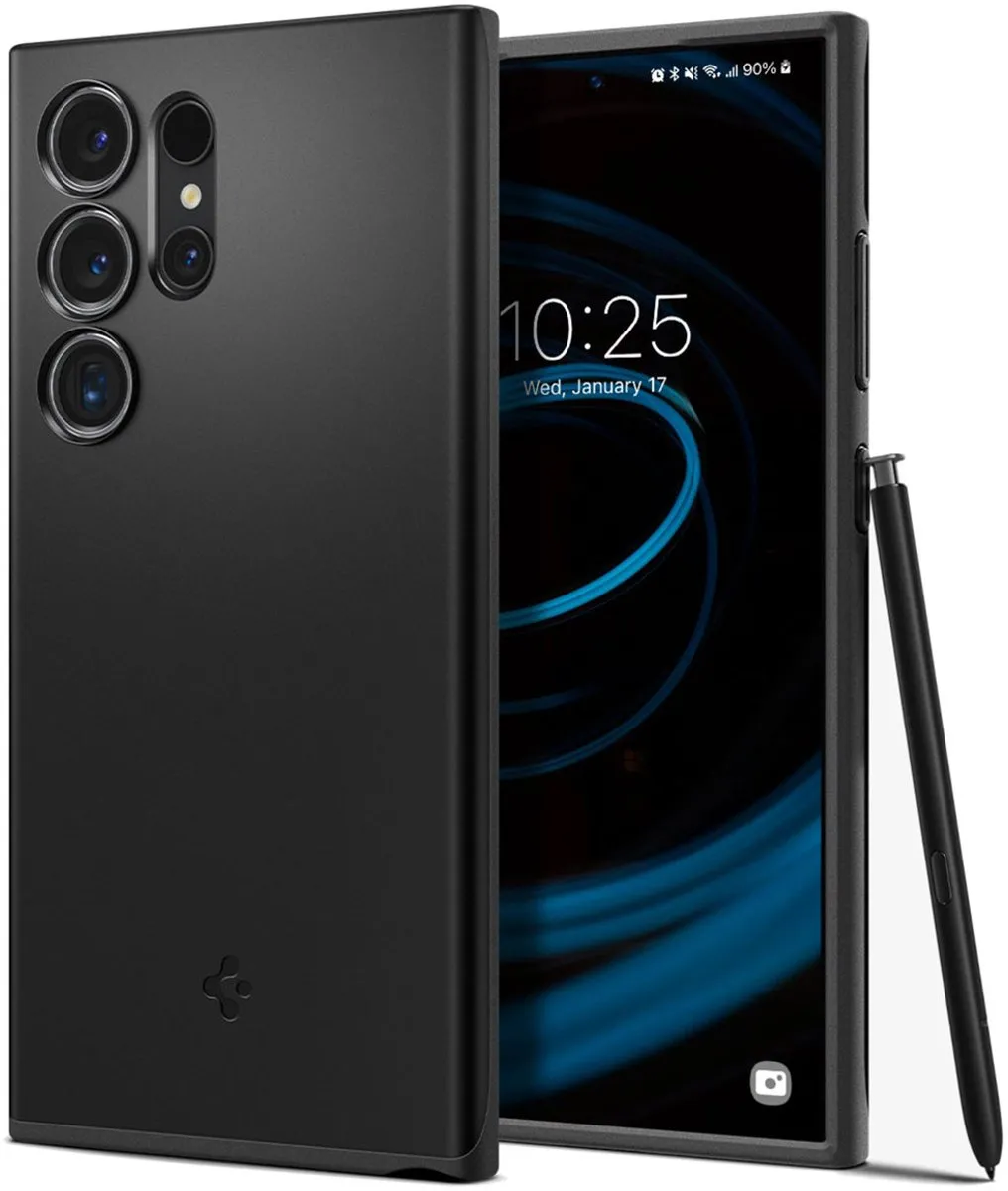 Spigen Thin Fit Hoesje ACS07281 - Samsung Galaxy S24 Ultra - Zwart