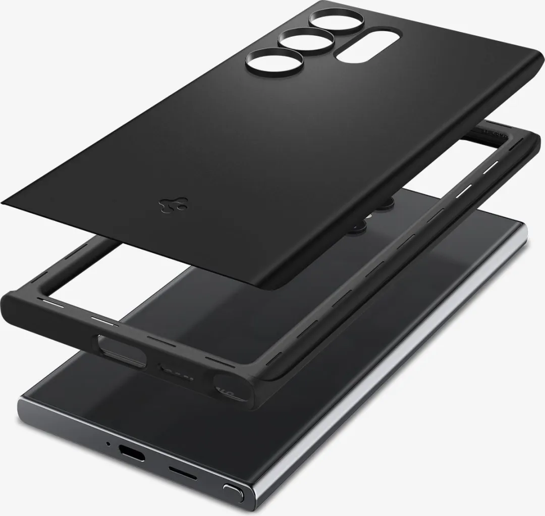 Spigen Thin Fit Hoesje ACS07281 - Samsung Galaxy S24 Ultra - Zwart