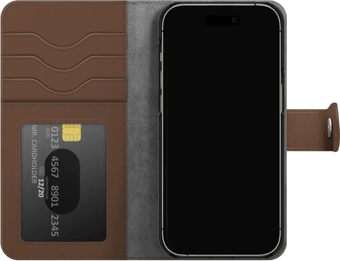 iDeal of Sweden Magnet Wallet IDMWP-I2367P-484 - iPhone 15 Pro Max - Donkerbruin